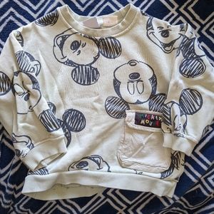 Zara Mickey Mouse Crewneck
